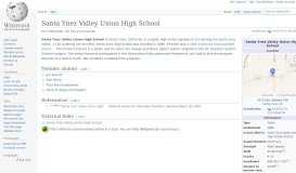 
							         Santa Ynez Valley Union High School - Wikipedia								  
							    