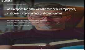 
							         Santander Corporate Website								  
							    