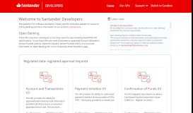
							         Santander Developers | Santander APIs for Software Developers								  
							    