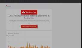 
							         Santander down? Current problems and issues | Downdetector								  
							    