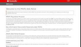 
							         Santander KID Portal - Welcome								  
							    