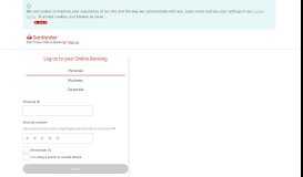 
							         Santander Online Banking								  
							    