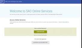 
							         SAO Online Services - Access Washington								  
							    