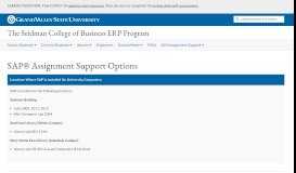 
							         SAP Assignment Support Options - The Seidman College of Business ...								  
							    