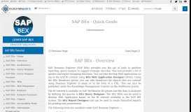 
							         SAP BEx Quick Guide - Tutorialspoint								  
							    