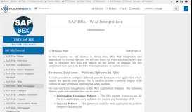 
							         SAP BEx Web Integration - Tutorialspoint								  
							    