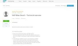 
							         SAP Biller Direct – Technical overview | SAP Blogs								  
							    