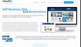 
							         SAP Business One B2B Ecommerce Integration | Cloudfy								  
							    