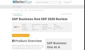
							         SAP Business One ERP Review – 2019 Pricing, Features, Shortcomings								  
							    