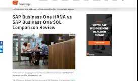 
							         SAP Business One HANA vs SAP Business One SQL Comparison ...								  
							    