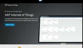
							         SAP Cloud Platform IoT | IoT Device Management and Connectivity								  
							    