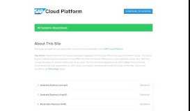 
							         SAP Cloud Platform Status								  
							    