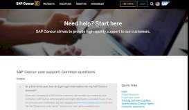 
							         SAP Concur FAQ's and Support Contact - SAP Concur								  
							    