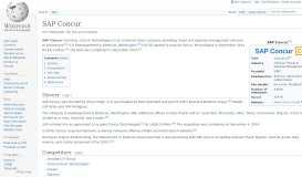 
							         SAP Concur - Wikipedia								  
							    