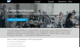 
							         SAP Crystal Dashboard Design - Crystal Reports								  
							    