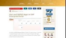 
							         SAP Enterprise Portal - Fiori und SAPUI5 Apps - Erlebe Software								  
							    