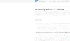 
							         SAP Enterprise Portal | Portal | Community - SAP.com								  
							    