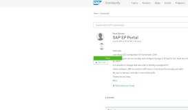
							         SAP EP Portal - SAP Q&A - SAP Answers								  
							    