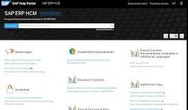 
							         SAP ERP HCM - SAP Help Portal								  
							    