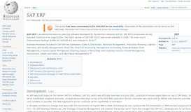 
							         SAP ERP - Wikipedia								  
							    