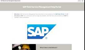 
							         SAP Field Service Management Help Portal								  
							    