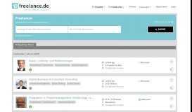 
							         SAP Freelancer Portal | 50.000+ Online-Profile - Freelance.de								  
							    