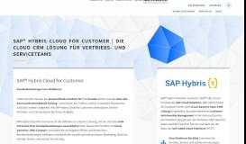 
							         SAP® Hybris Cloud for Customer | die Cloud CRM Lösung für ...								  
							    