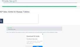 
							         SAP Idoc Airtel In Raxau Tables - TcodeSearch								  
							    