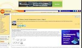 
							         SAP iViews: Portal Components in Java : Page 2 - DevX								  
							    