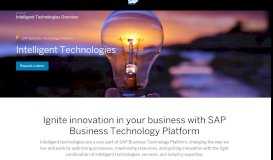 
							         SAP Leonardo | Intelligent Technologies - SAP.com								  
							    