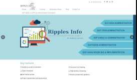
							         SAP Netweaver Administration - Ripples Info								  
							    