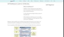 
							         SAP NetWeaver: Learn in 10 Minutes - Guru99								  
							    