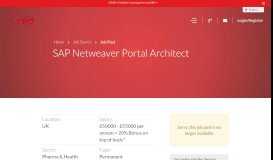 
							         SAP Netweaver Portal Architect with ref. SAP Netweaver ...								  
							    