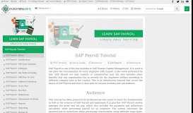 
							         SAP Payroll Tutorial - Tutorialspoint								  
							    