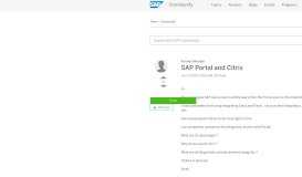 
							         SAP Portal and Citrix								  
							    