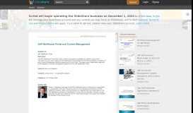 
							         SAP Portal and Knowledge Management - SlideShare								  
							    