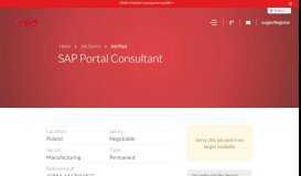 
							         SAP Portal Consultant with ref. 47884_1417010877 - RED SAP ...								  
							    