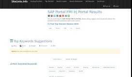
							         SAP Portal FMI Irj Portal Results For Websites Listing - SiteLinks.Info								  
							    