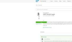 
							         SAP Portal Login - SAP Q&A								  
							    