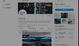 
							         SAP Portal (@PORTAL_SAP) | Twitter								  
							    