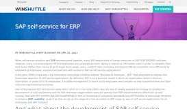
							         SAP self-service for ERP - Winshuttle Software								  
							    