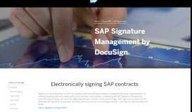 
							         SAP Signature by DocuSign | About SAP								  
							    