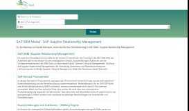 
							         SAP SRM Modul - SAP Supplier Relationship Management - DV-Treff								  
							    
