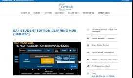 
							         SAP STUDENT EDITION LEARNING HUB (HUB 050) | CertHub								  
							    