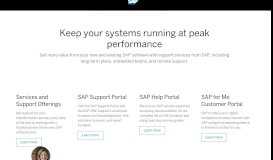 
							         SAP Support and Service								  
							    