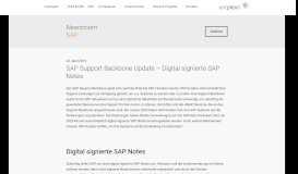 
							         SAP Support Backbone Update – Digital signierte SAP Notes | entplexit								  
							    