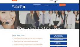 
							         SAP Support Services | Spinnaker Support								  
							    
