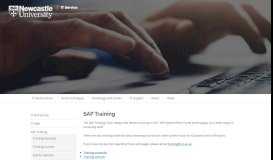 
							         SAP Training | IT Service (NUIT) | Newcastle University								  
							    