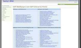 
							         SAP WebDynpro and SAP Enterprise Portal - Santy's Wiki								  
							    