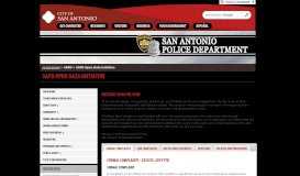 
							         SAPD Open Data Initiative - The City of San Antonio								  
							    